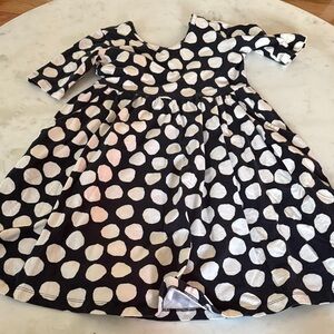 Hanna Andersson Black and White Polka Dot Dress